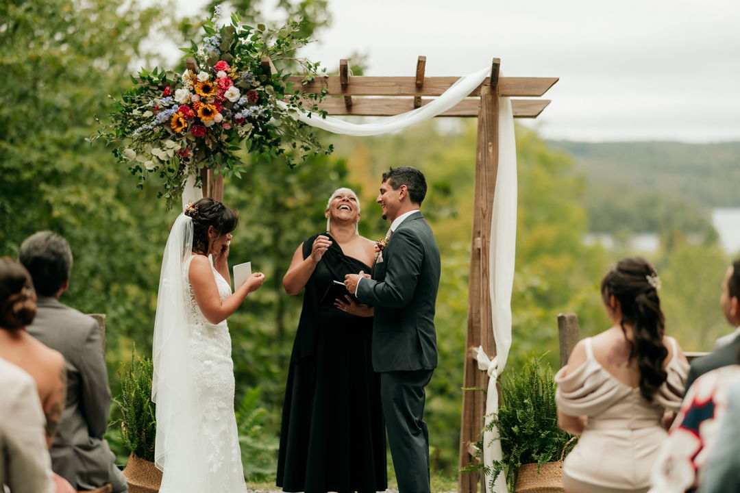Naomy & Lucas with The Officiant