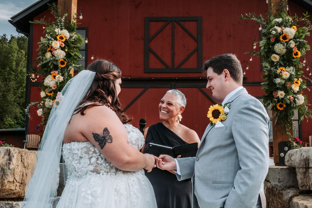 Tabby & Zack with The Officiant